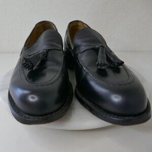 Footjoy Classics Black Leather Tassel Loafer Mens 75309 Sz 11D Slip On Shoes